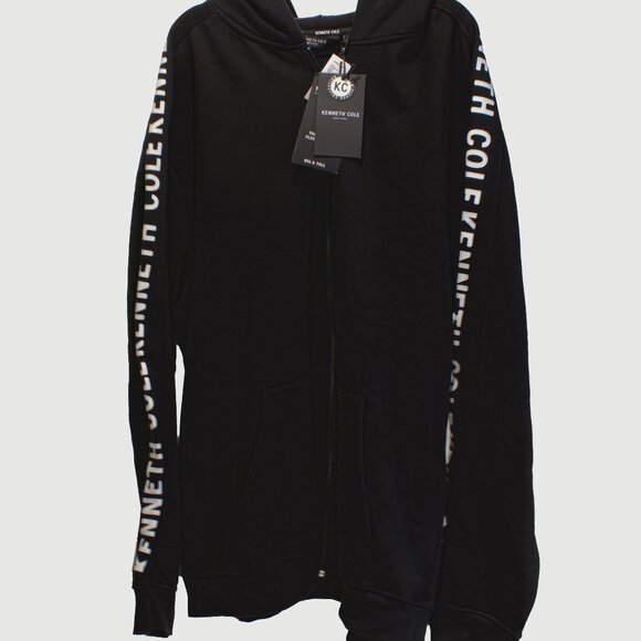 Kenneth Cole Big & Tall Techni-Cole Super Soft Fleece Full Zip Hoodie - Picture 2 of 4